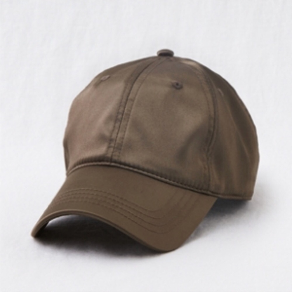 Green Aerie satin baseball cap